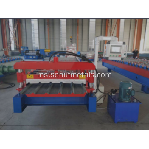 Trapezoidal Double layer roll membentuk mesin